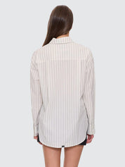 THRILLS UNWIND STRIPE OVERSIZED SHIRT