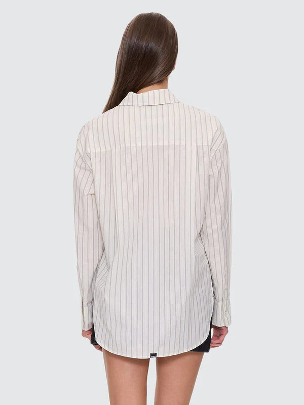 THRILLS UNWIND STRIPE OVERSIZED SHIRT