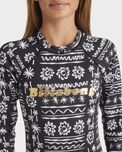 BILLABONG LOST ON YOU LS BODYSUIT - BLACK