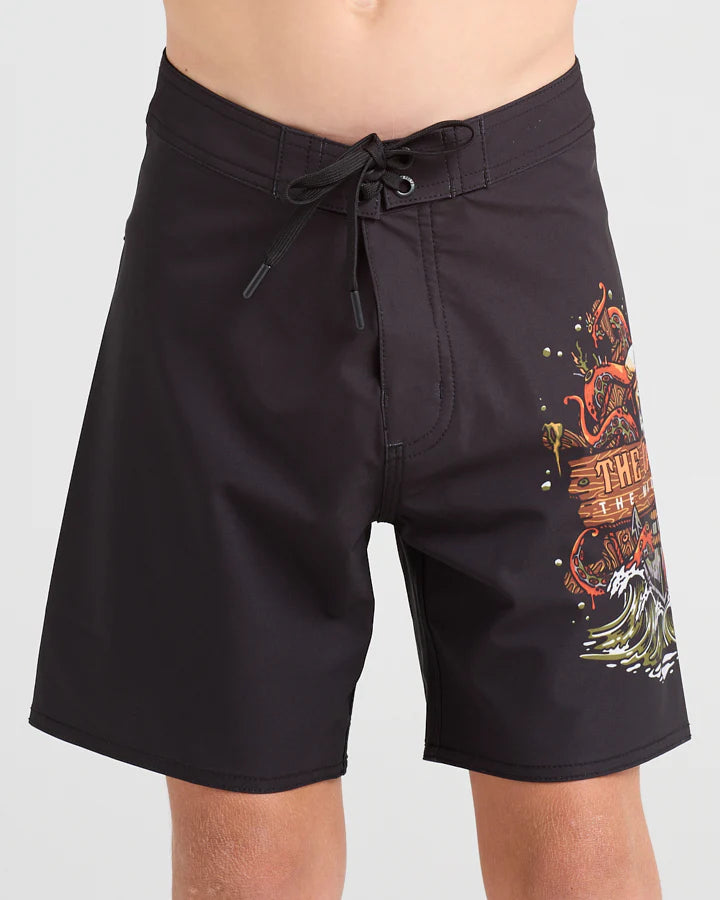 THE MAD HUEYS KRAKEN CAPTAIN YOUTH BOARDSHORT