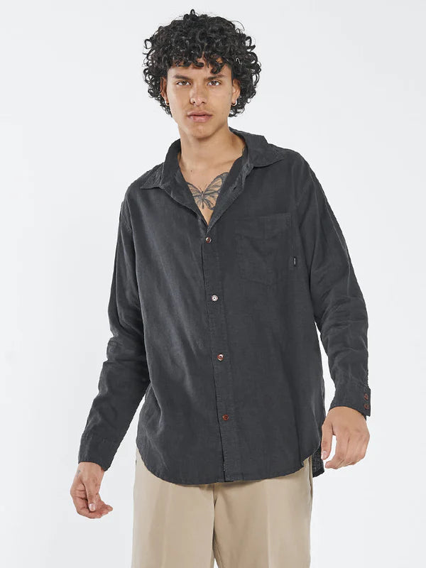 THRILLS HEMP MINIMAL THRILLS OVERSIZE LONG SLEEVE SHIRT