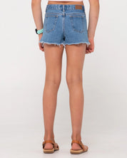 PENNY KICK FLARE DENIM SHORT GIRLS