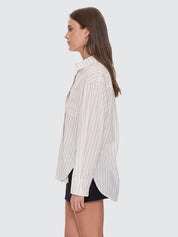 THRILLS UNWIND STRIPE OVERSIZED SHIRT