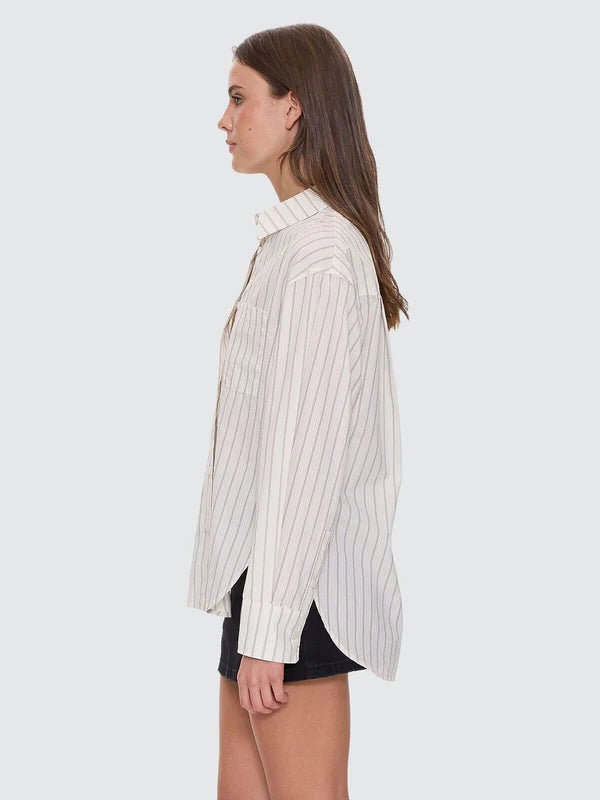 THRILLS UNWIND STRIPE OVERSIZED SHIRT