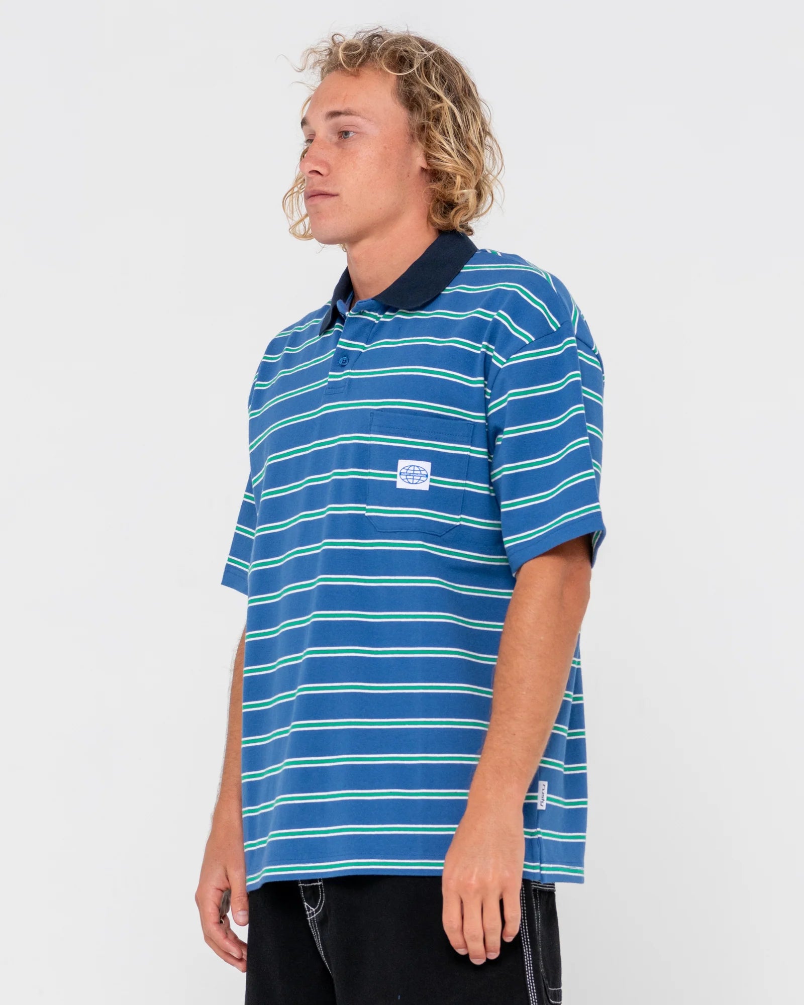 RUSTY INSPECTAH DECK OVERSIZE POLO