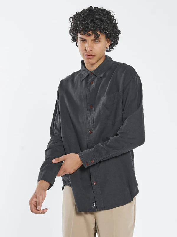 THRILLS HEMP MINIMAL THRILLS OVERSIZE LONG SLEEVE SHIRT