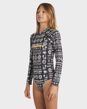 BILLABONG LOST ON YOU LS BODYSUIT - BLACK