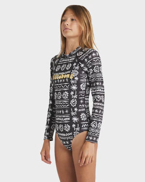 BILLABONG LOST ON YOU LS BODYSUIT - BLACK