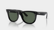 RAY BAN WAYFARER REVERSE BLACK W/DARK GREEN