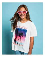 EVE GIRL SUNSET STATE TEE