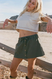 RHYTHM LOUISE CHECK SKORT