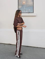 LUNA LANE THE MASON TEE CHOCOLATE