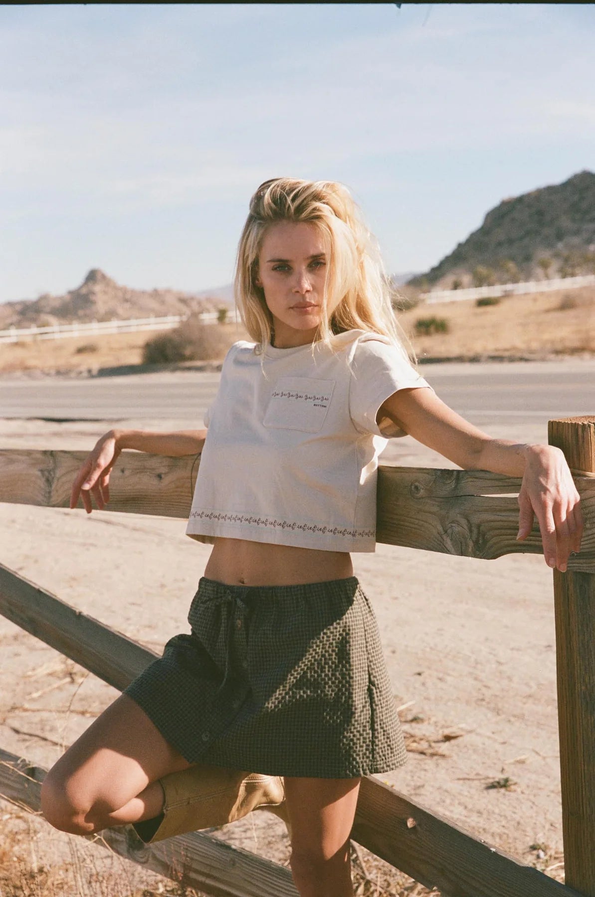RHYTHM LOUISE CHECK SKORT