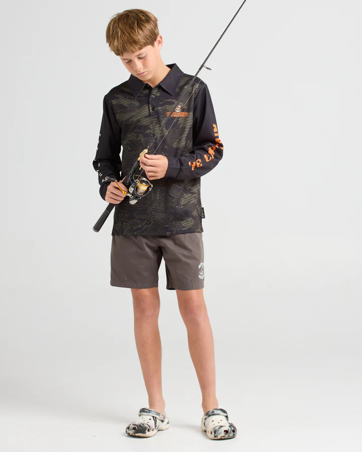 THE MAD HUEYS KRAKEN CAPTAIN YOUTH FISHING JERSEY