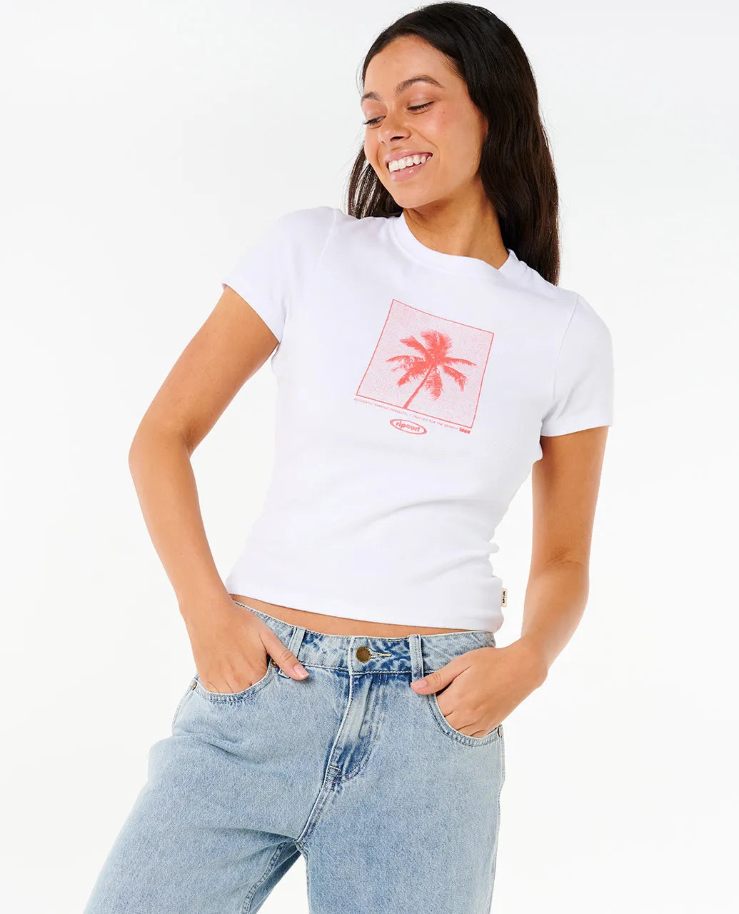 RIP CURL NEON PALM FITTED TEE