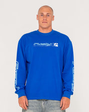 RUSTY JETSETTER LONG SLEEVE TEE - ROYAL BLUE
