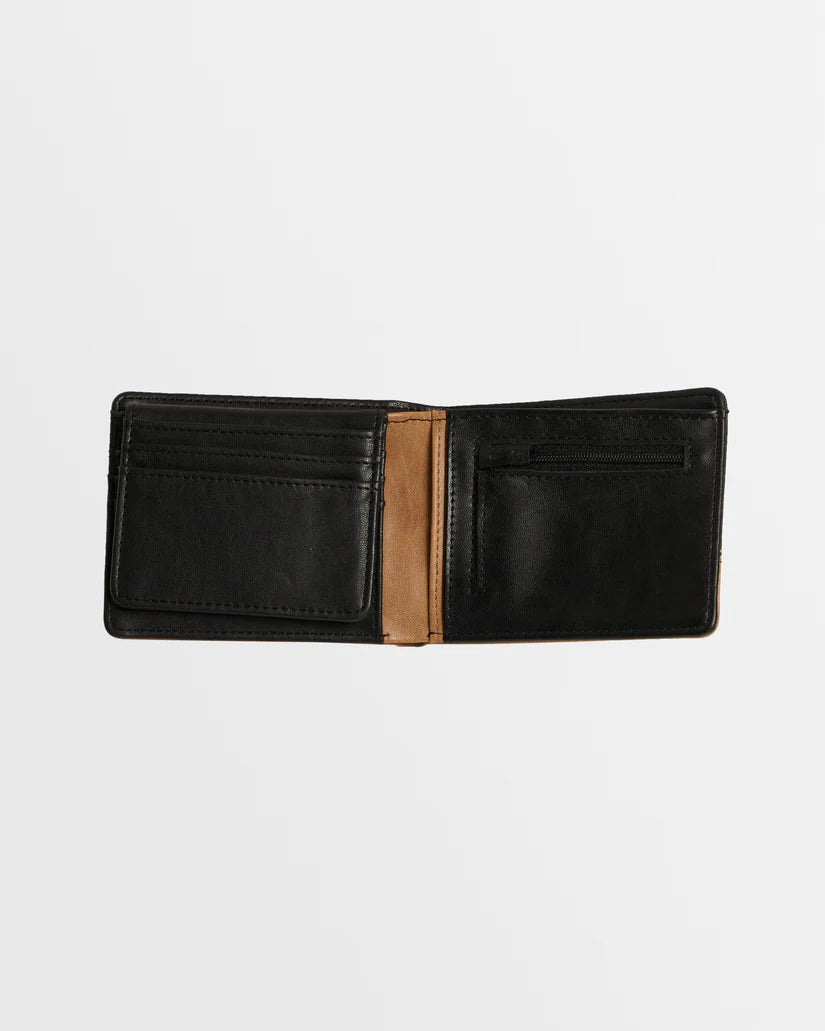 BILLABONG DIMENSION WALLET - BLACK/TAN