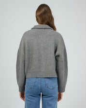AAE BRIDIE KNIT ZIP THROUGH