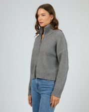 AAE BRIDIE KNIT ZIP THROUGH