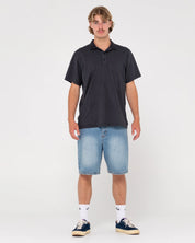 RUSTY COMP WASH SHORT SLEEVE POLO