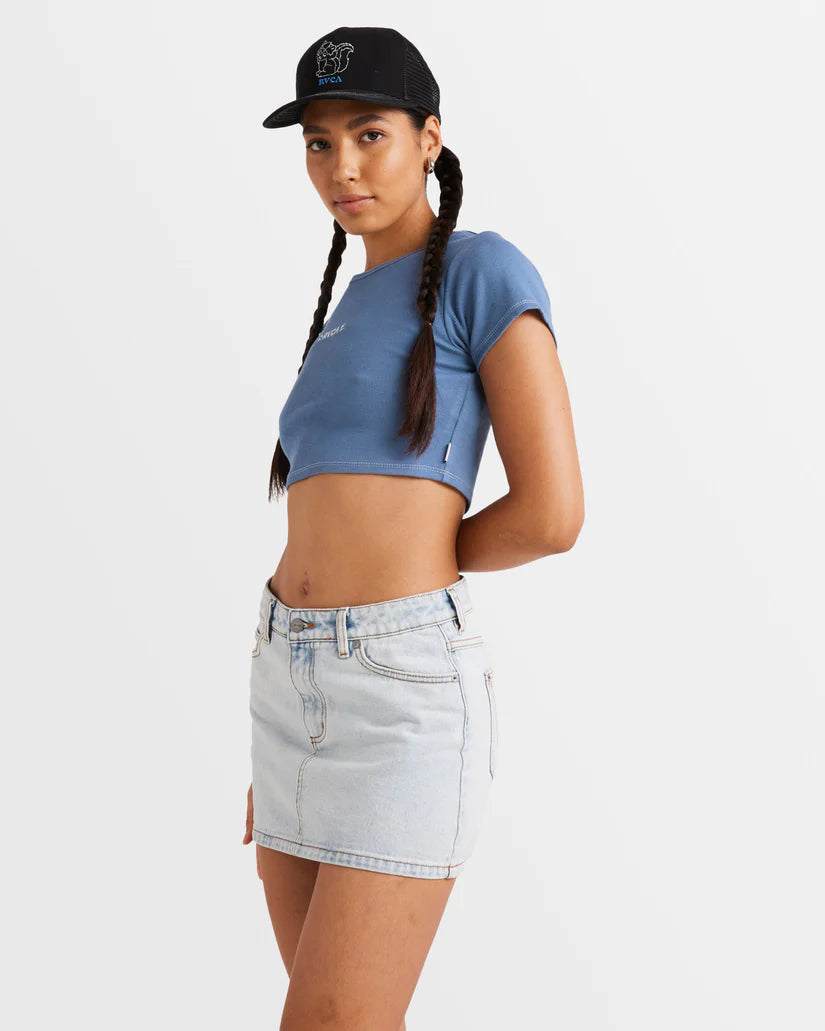 RVCA DENIM MINI SKIRT