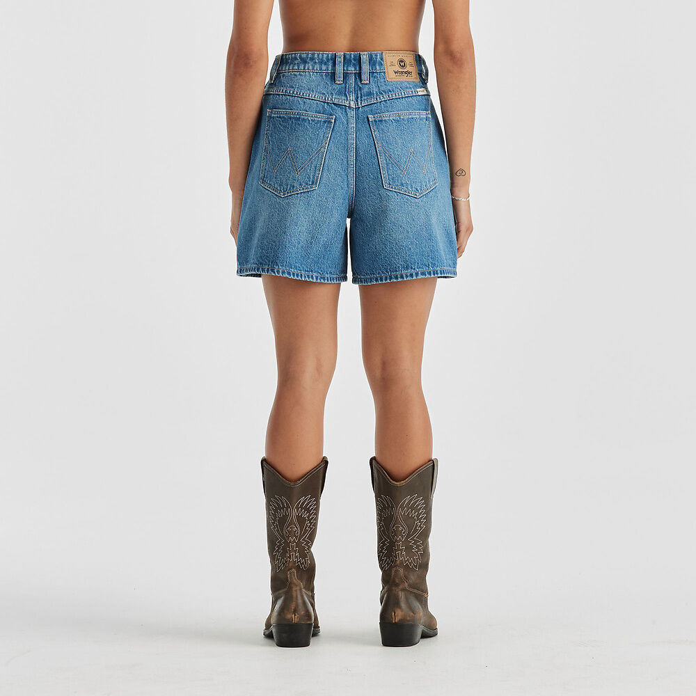 WRANGLER HIGH A-LINE SHORTS MEMPHIS NIGHTS