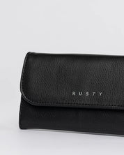 RUSTY BELLA FLAP WALLET BLACK