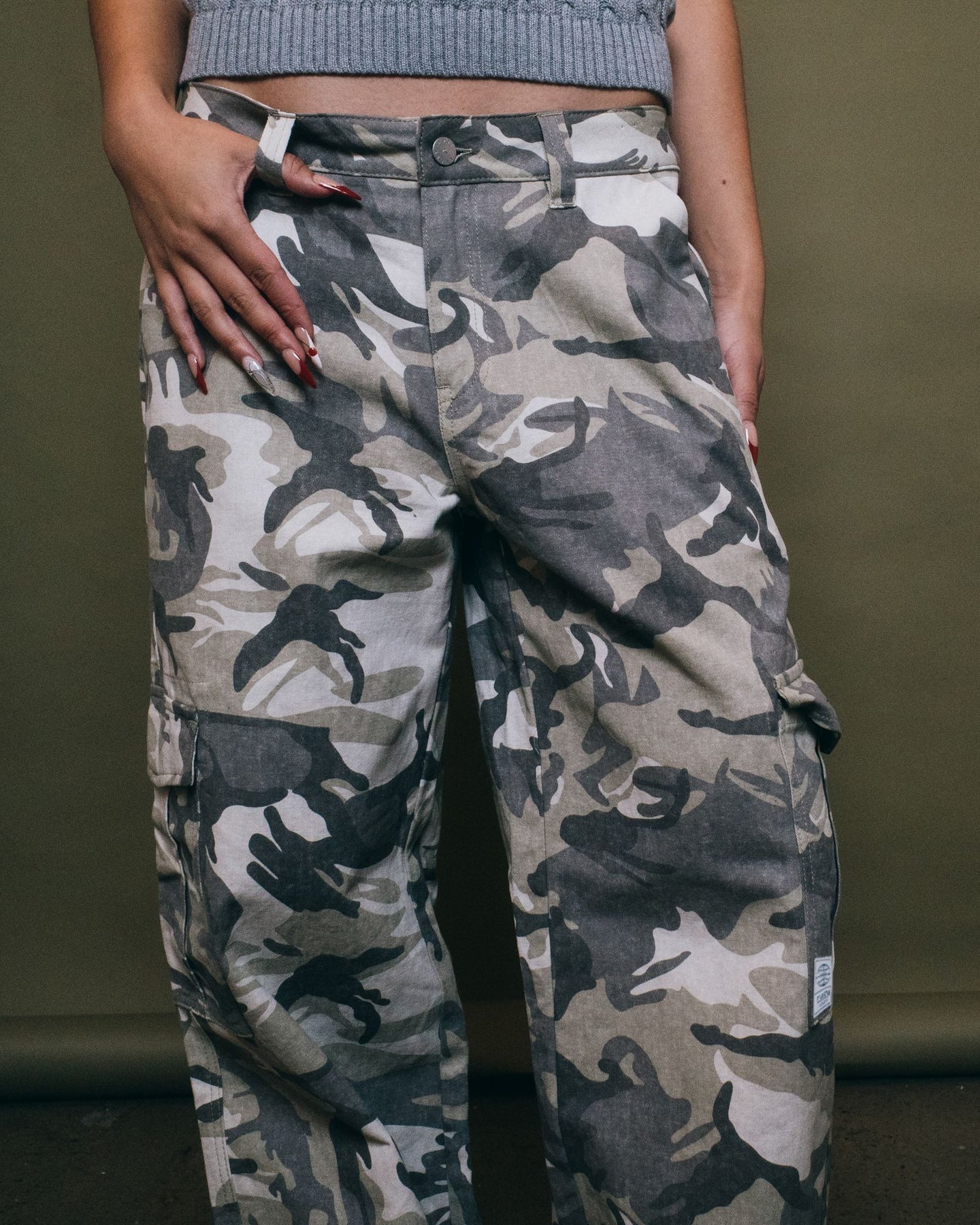 RUSTY CAMO-MILE LOWRISE CARGO PANT