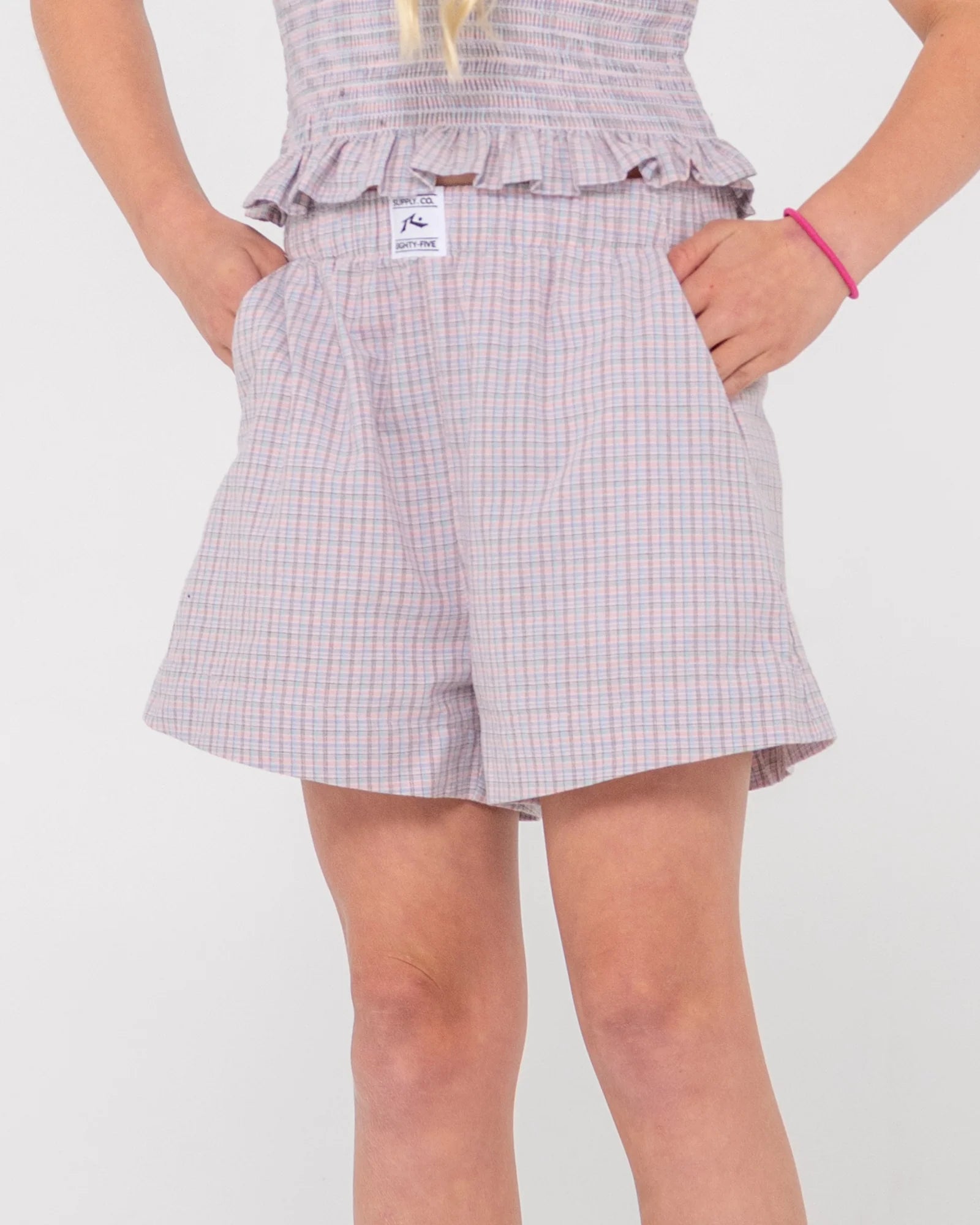 RUSTY PINKY ELASTIC WAIST SHORT