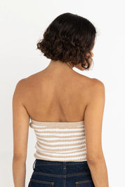 RHYTHM STRIPE STRAPLESS KNIT TOP