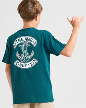 MAD HUEYS SKULL ANCHOR YOUTH TEE