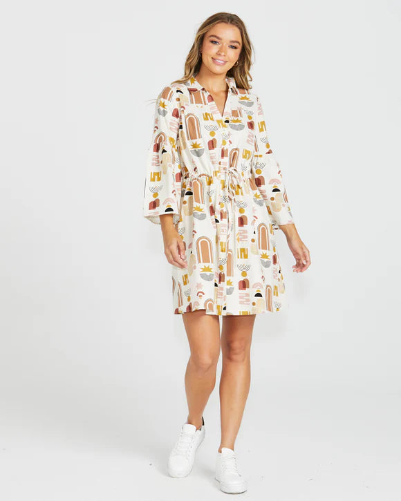 SASS ROXY BALLOON SLEEVE DRESS