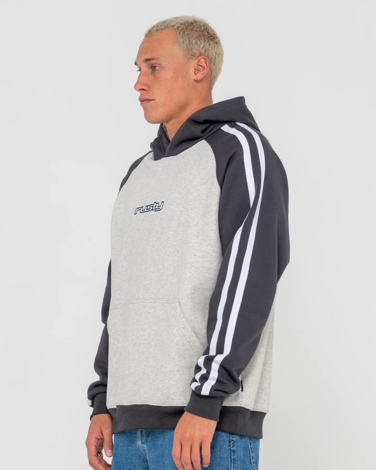 RUSTY DENNY RAGLAN HOODED FLEECE