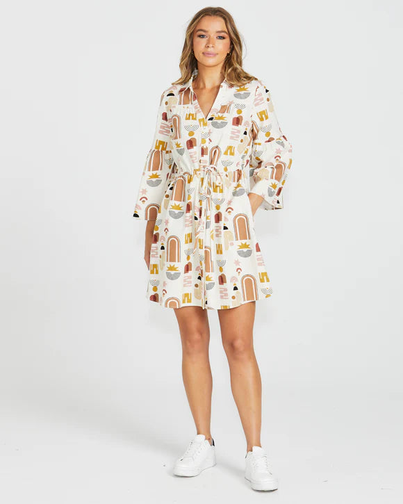 SASS ROXY BALLOON SLEEVE DRESS