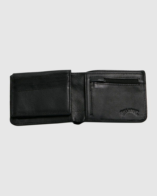 BILLABONG SECRET POCKET LEATHER WALLET