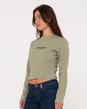 RUSTY RACER LONG SLEEVE SKIMMER TEE