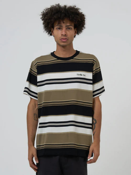 THRILLS COORDINATES STRIPE MERCH FIT TEE