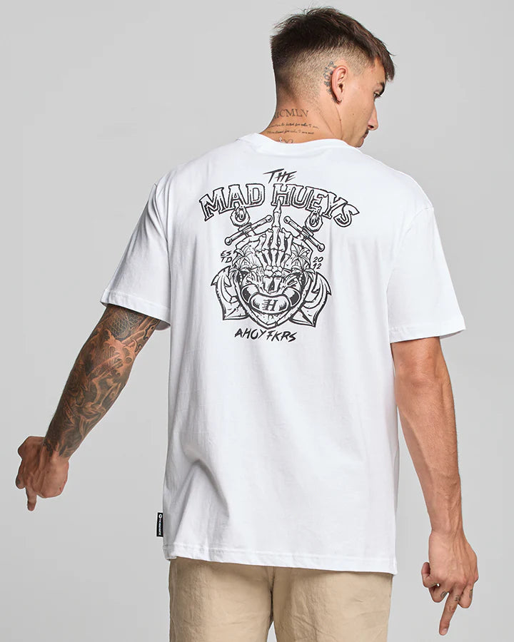 MAD HUEYS AHOY FKRS SHIELD TEE