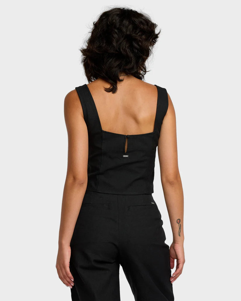 RVCA BONNIE BUTTON THRU TANK