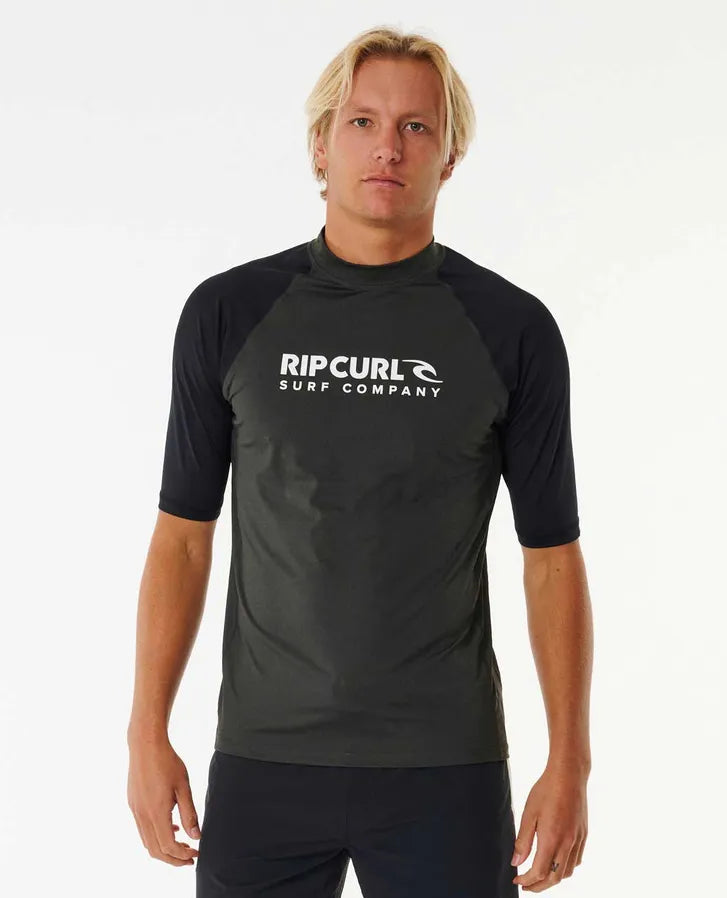 RIPCURL SHOCK UPF RASHIE - BLACK MARLE