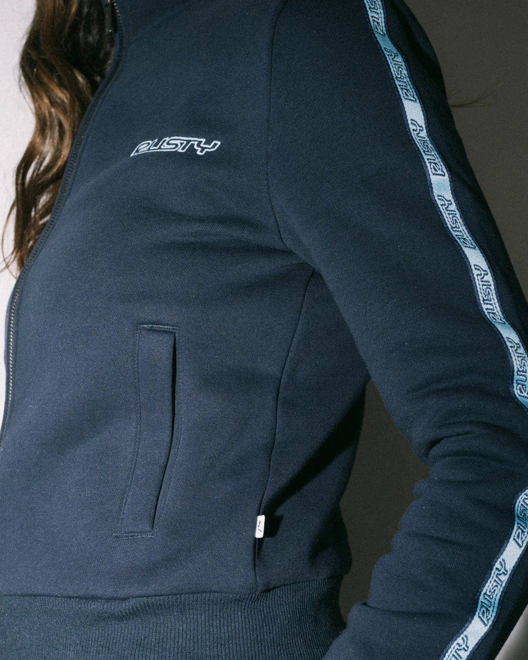 RUSTY MIDNIGHT ZIP THROUGH FLEECE