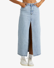 RVCA DENIM MIDI SKIRT