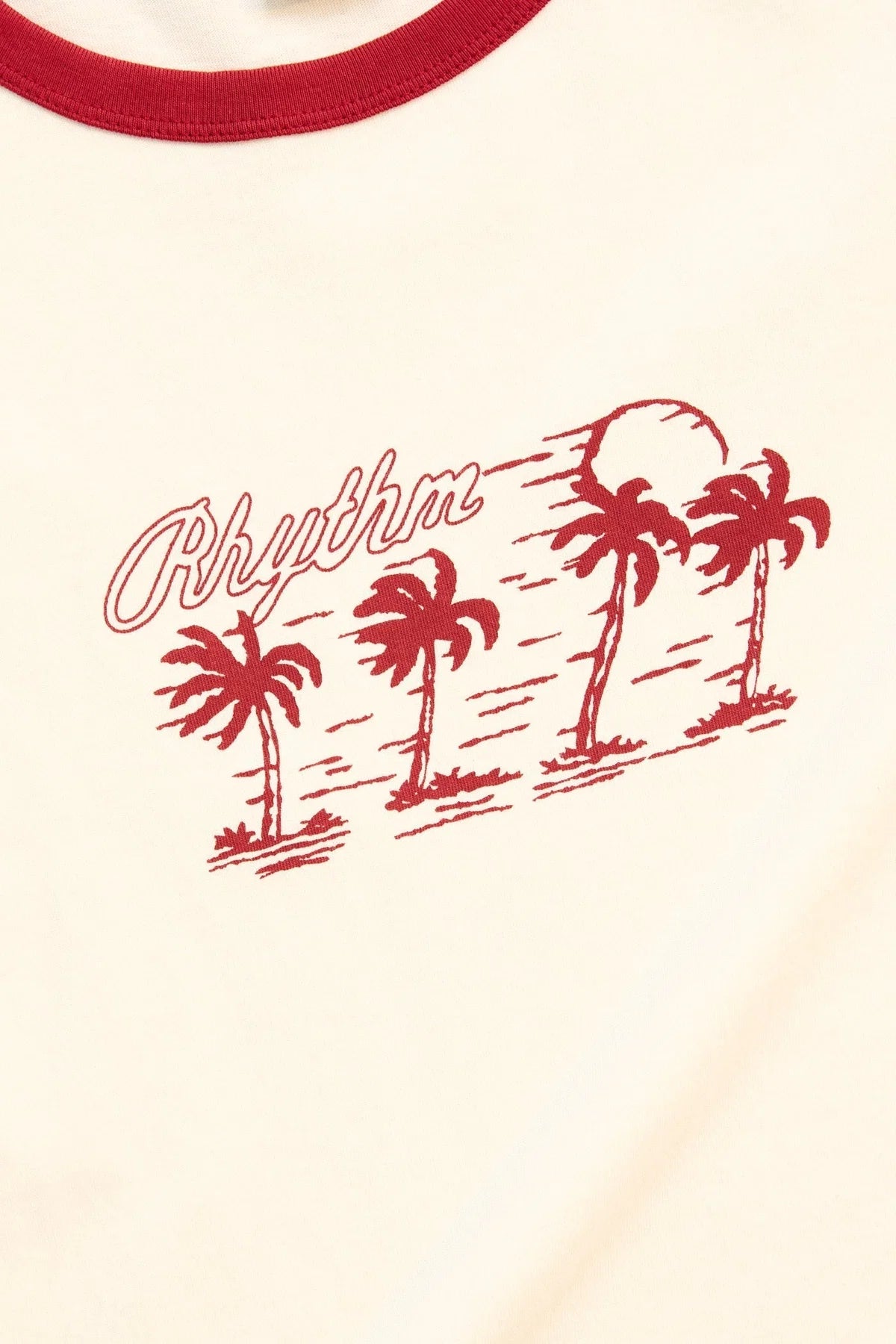RHYTHM OCEANVIEW RINGER TEE – CHERRY