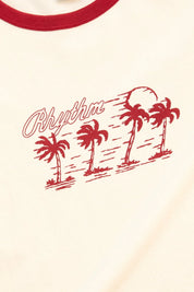 RHYTHM OCEANVIEW RINGER TEE – CHERRY