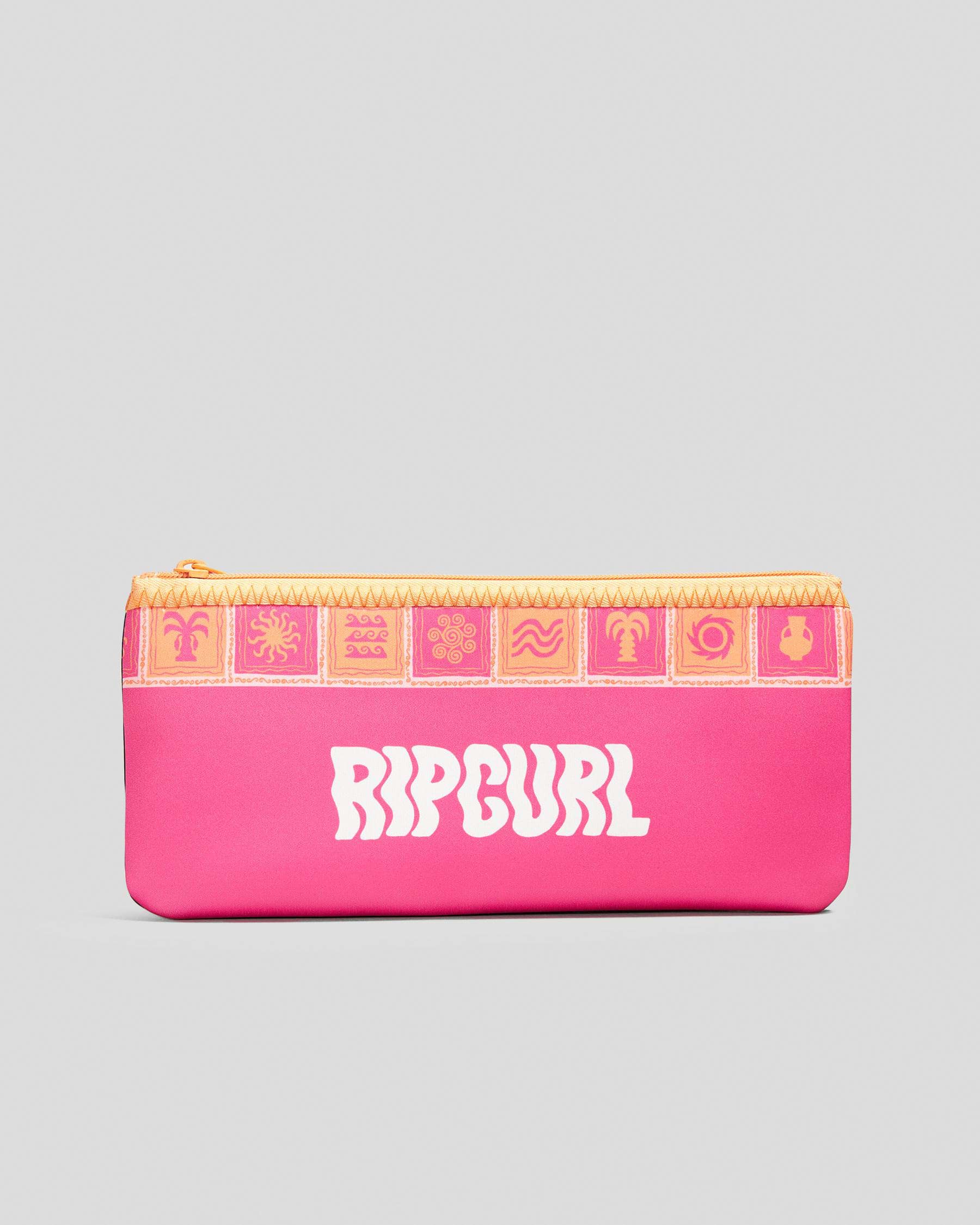 RIP CURL SMALL PENCIL CASE VARIETY HOT PINK