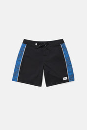 RHYTHM SUBTERRANEAN PANEL TRUNK – CONTRAST STITCH VINTAGE PANEL BOARDSHORT – BLACK