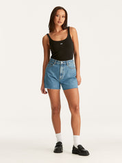 LEE HIGH RELAXED SHORT BOLD BLUE