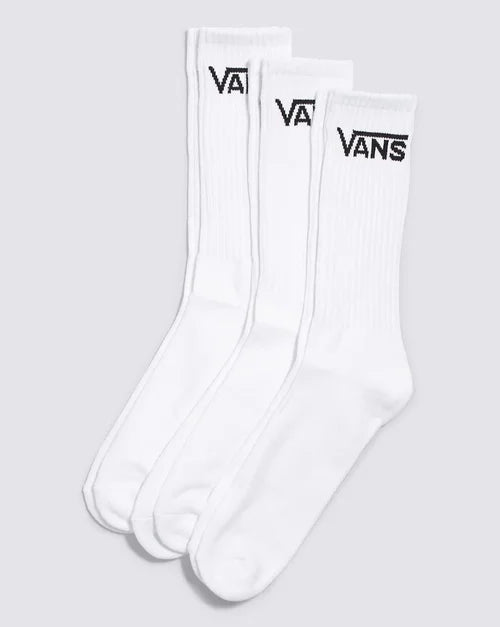 VANS CLASSIC CREW SOCK 3PK WHT