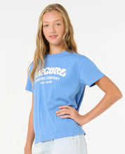 RIP CURL SURF PUFF RELAXED TEE GIRL BLUE