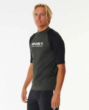 RIPCURL SHOCK UPF RASHIE - BLACK MARLE